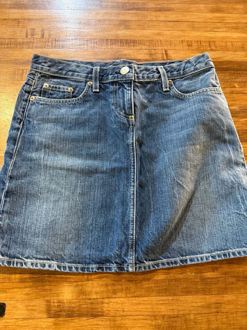 J.Crew Denim Skirt Size 29 Blue Cotton Mini Skirt (L)